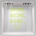 Αυτοκολλητο Εκπτωσεων GONE NEON SALES