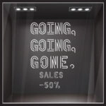 Αυτοκολλητο Εκπτωσεων GONE NEON SALES