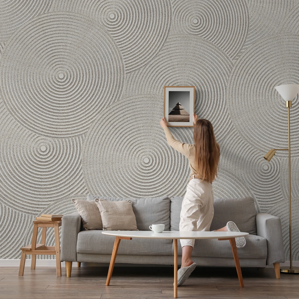 Αυτοκόλλητη Ταπετσαρία τοίχου SAND ZEN PATTERN