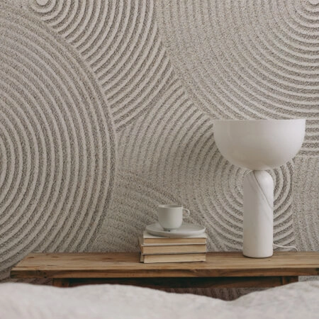 Αυτοκόλλητη Ταπετσαρία τοίχου SAND ZEN PATTERN - Απομίμηση υλικών