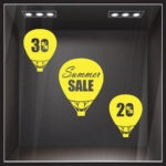 Αυτοκολλητο Εκπτωσεων SUMMER BALLOONS SALE