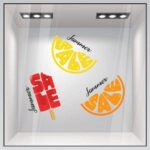 Αυτοκoλλητο Εκπτωσεων SUMMER FRUIT SALES 1