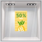 Αυτοκoλλητο Εκπτωσεων SUMMER SALE PINEAPPLE