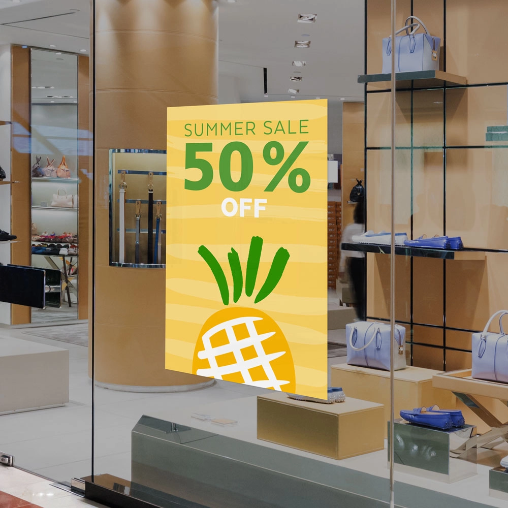Αυτοκoλλητο Εκπτωσεων SUMMER SALE PINEAPPLE