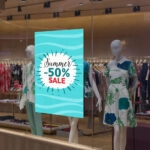 Αυτοκoλλητο Εκπτωσεων SUMMER SALE SEA