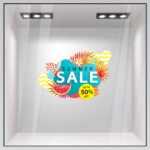 Αυτοκoλλητο Εκπτωσεων SUMMER SALE BREEZE