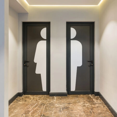 Αυτοκόλλητο τοίχου WC SIGN - Αλλα