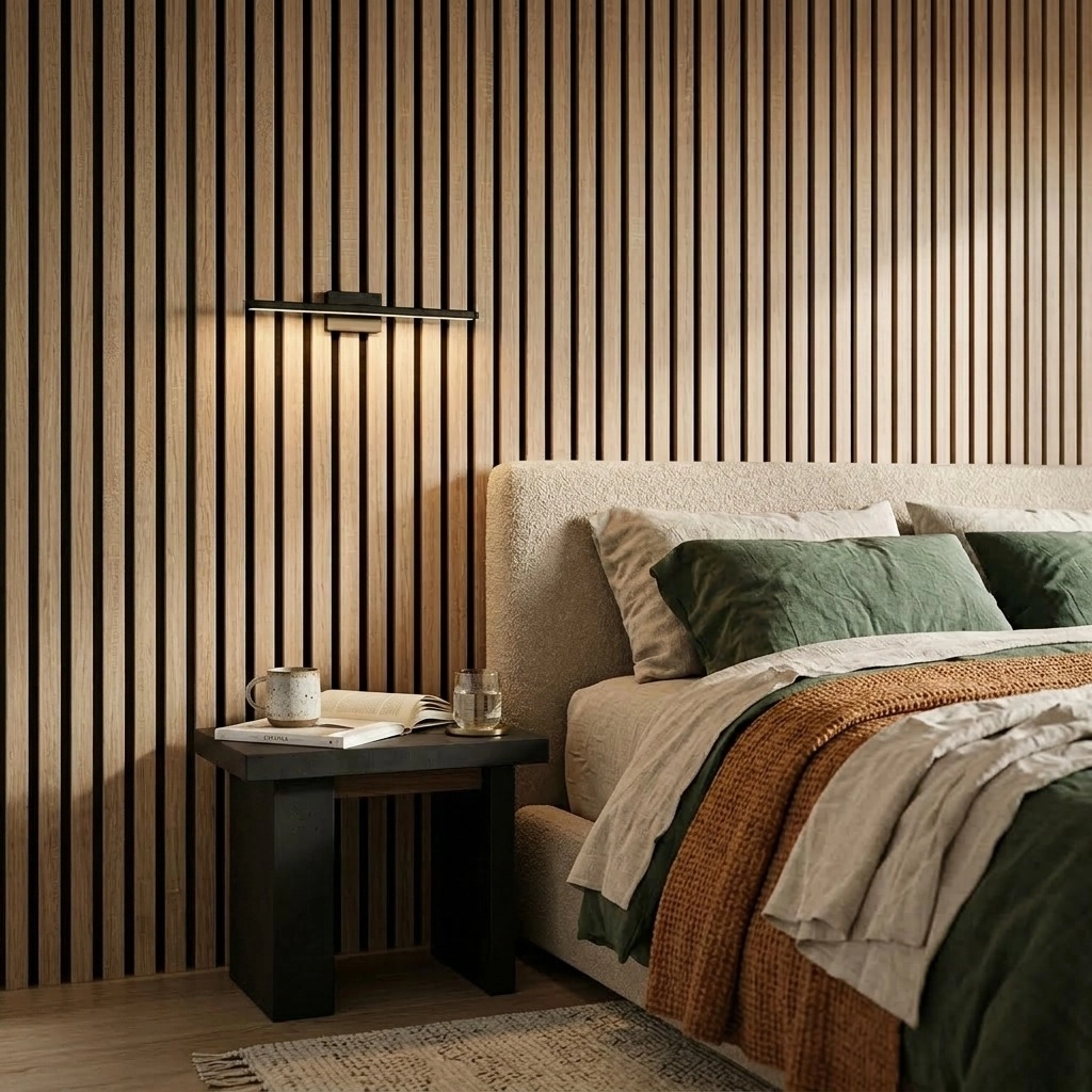 Διακοσμητικό Panel τοίχου με 3D πηχάκια ACOUSTIC 1050 SONOMA OAK Πλάτος 60cm - υψος 278cm - Πάχος 9mm