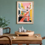 Πόστερ ARCHITECTURAL DESIGN WITH PASTEL COLORS