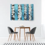 OUTLET Πινακας σε καμβά BIRCH FOREST 140cm x 100cm