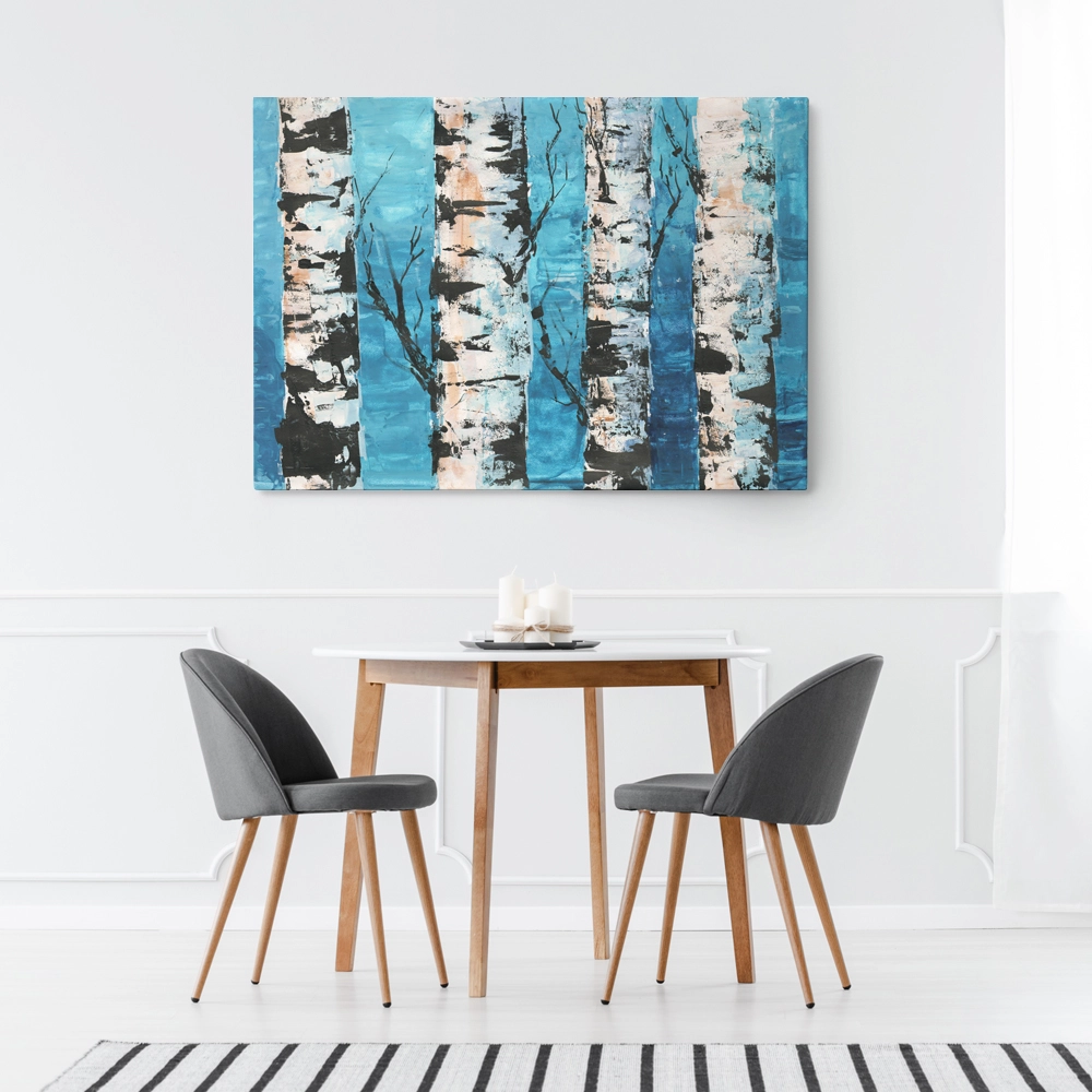 OUTLET Πινακας σε καμβά BIRCH FOREST 140cm x 100cm