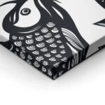 OUTLET Canvas Wall Art KOI FISH 100x65cm