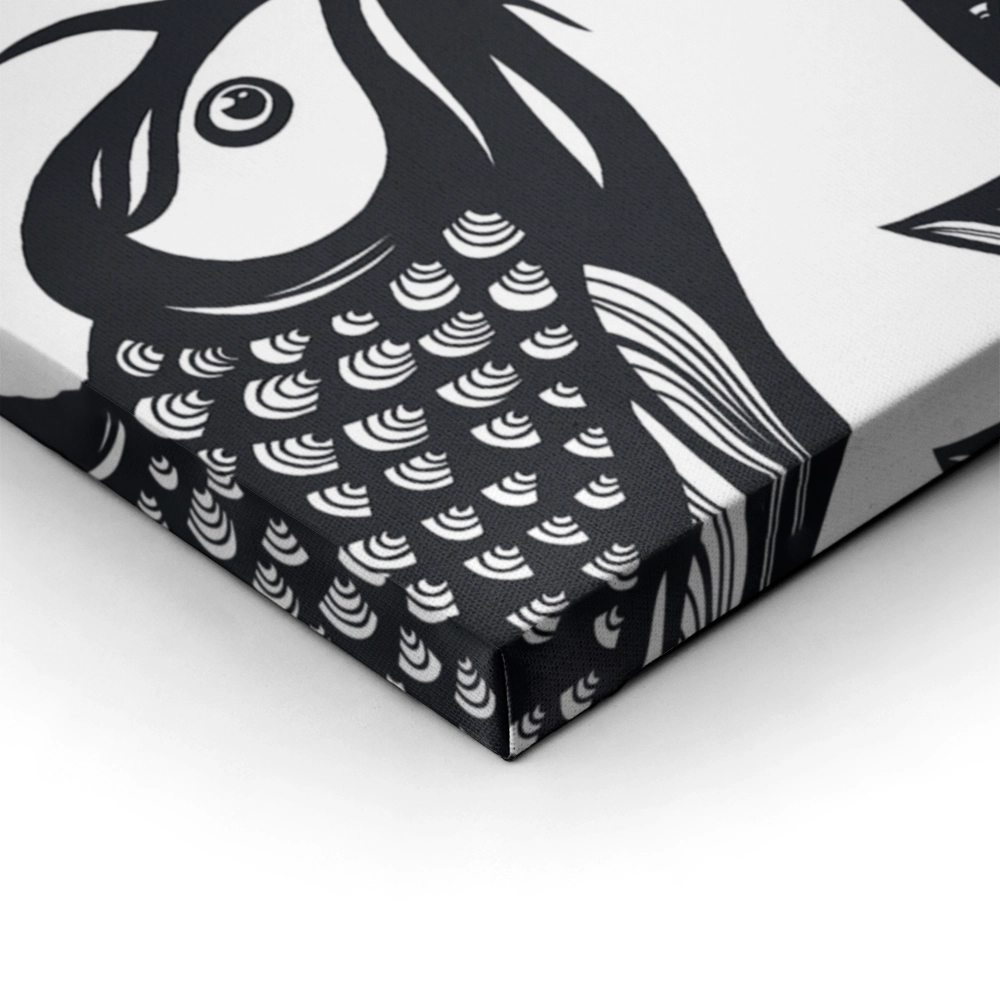 OUTLET Canvas Wall Art KOI FISH 100x65cm