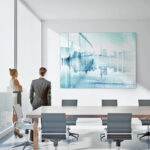 OUTLET Canvas Wall Art CITY REFLECTION 100cm x 65cm