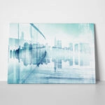 OUTLET Canvas Wall Art CITY REFLECTION 100cm x 65cm