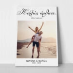 Πινακας σε καμβά WELCOME TO OUR WEDDING 7