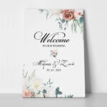 Πινακας σε καμβά WELCOME TO OUR WEDDING