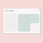 Αυτοκόλλητες σχολικές ετικέτες σετ 216τμχ BUTTERFLIES