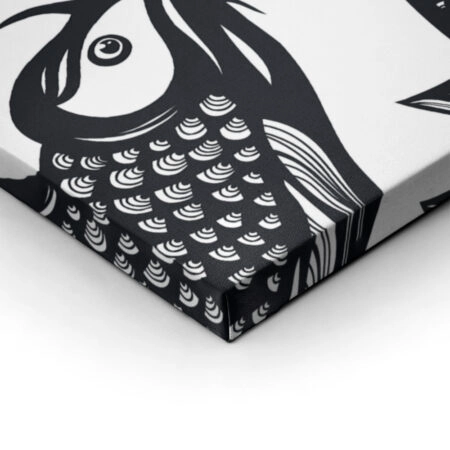 Πινακας σε καμβά KOI CARP FISH SPOTS - Ψαρια - Ζωα της θαλασσας Sticky 2