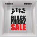 Αυτοκολλητο Εκπτωσεων BLACK FRIDAY BALLOONS
