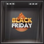 Αυτοκολλητο Εκπτωσεων BLACK FRIDAY HEAT