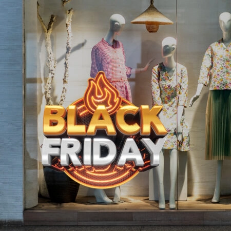 Αυτοκολλητο Εκπτωσεων BLACK FRIDAY HEAT - Black Friday Sticky 1