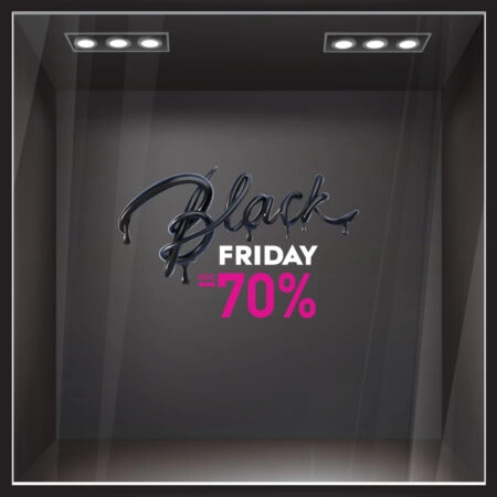 Αυτοκολλητο Εκπτωσεων BLACK FRIDAY MELT - Black Friday