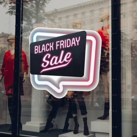Αυτοκολλητο Εκπτωσεων BLACK FRIDAY NEON 2 - Black Friday Sticky 2