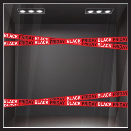 Αυτοκολλητο Εκπτωσεων BLACK FRIDAY RIBBON - Black Friday