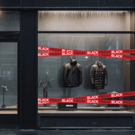 Αυτοκολλητο Εκπτωσεων BLACK FRIDAY RIBBON - Black Friday Sticky 1