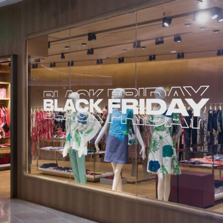 Αυτοκολλητο Εκπτωσεων BLACK FRIDAY SHADOW LINE - Black Friday Sticky 1