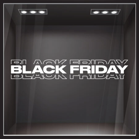 Αυτοκολλητο Εκπτωσεων BLACK FRIDAY SHADOW LINE - Black Friday