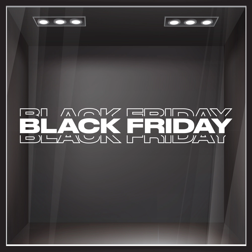 Αυτοκολλητο Εκπτωσεων BLACK FRIDAY SHADOW LINE