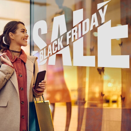 Αυτοκολλητο Εκπτωσεων BLACK FRIDAY STRIPE - Black Friday Sticky 1