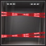 Αυτοκολλητο Εκπτωσεων BLACK WEEK RIBBONS