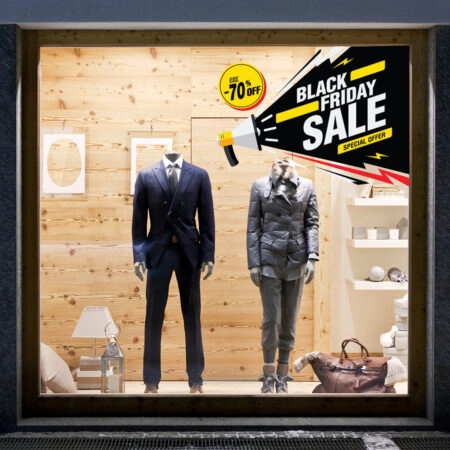 Αυτοκολλητο Εκπτωσεων BLACK FRIDAY LOUD - Black Friday Sticky 1
