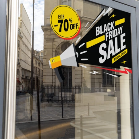 Αυτοκολλητο Εκπτωσεων BLACK FRIDAY LOUD - Black Friday Sticky 2