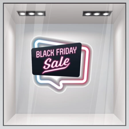 Αυτοκολλητο Εκπτωσεων BLACK FRIDAY NEON 2 - Black Friday