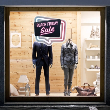 Αυτοκολλητο Εκπτωσεων BLACK FRIDAY NEON 2 - Black Friday Sticky 1