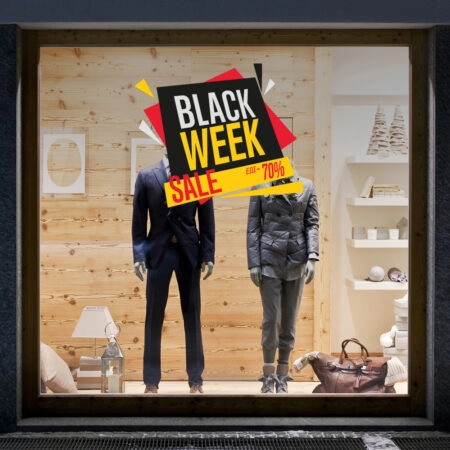 Αυτοκολλητο Εκπτωσεων BLACK FRIDAY WEEK 2 - Black Friday Sticky 1