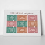 Πινακας σε καμβά CHRISTMAS COUPONS