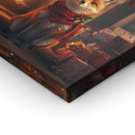 Πινακας σε καμβά CHRISTMAS FOX - Χριστουγεννιάτικοι Πίνακες Sticky 2