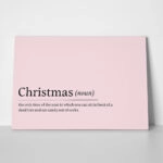 Πινακας σε καμβά CHRISTMAS NOUN