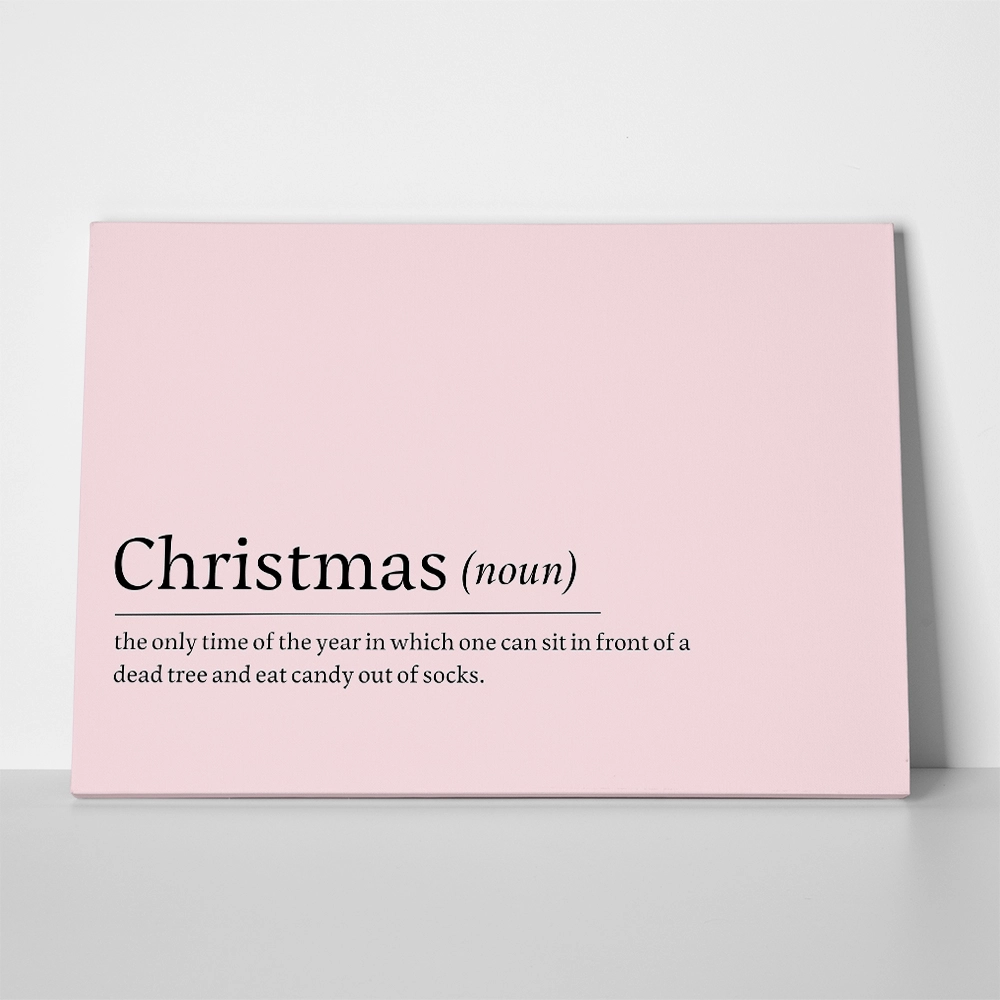 Πινακας σε καμβά CHRISTMAS NOUN
