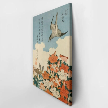 Πινακας σε καμβά HOKUSAI - COUCOU ET AZALEES - Hokusai Katsushika Sticky 4