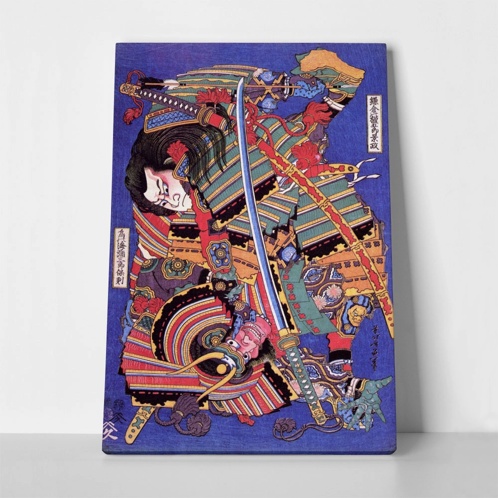 Πινακας σε καμβά HOKUSAI - THE KENGORO WARRIOR