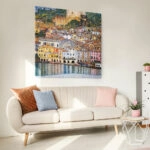Πίνακας σε καμβά KLIMT - MALCESINE LAKE GARDA