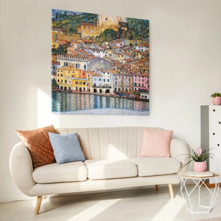 Πίνακας σε καμβά KLIMT - MALCESINE LAKE GARDA - Gustav Klimt