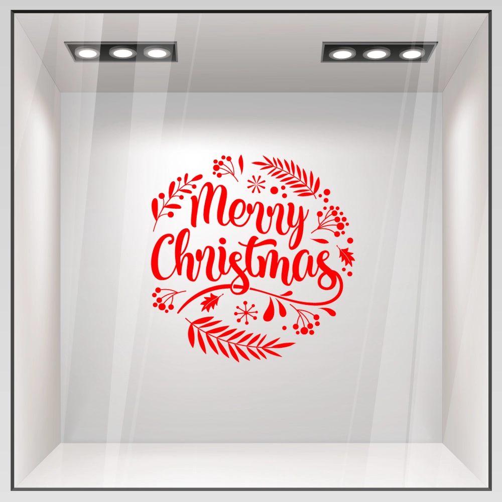 Χριστουγεννιάτικο αυτοκόλλητο MERRY CHRISTMAS 6