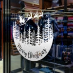 Χριστουγεννιάτικο αυτοκόλλητο MERRY CHRISTMAS SANTA